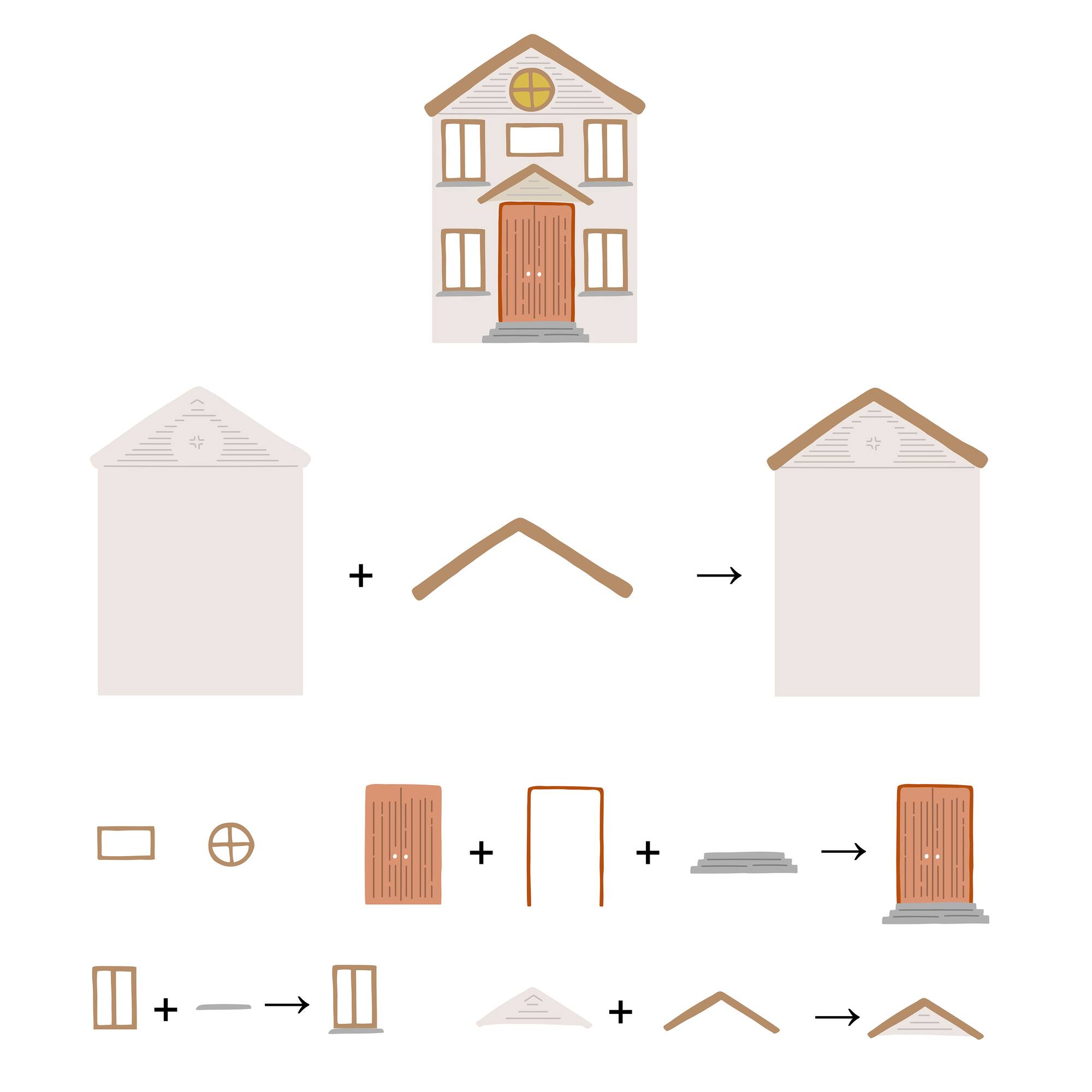 6 Pack: House Layering Die Set by Recollections™